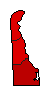 2010 Delaware County Map of Democratic Primary Election Results for State Treasurer