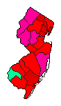 2017 New Jersey County Map of Democratic Primary Election Results for Governor