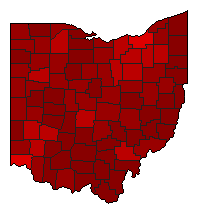 2006 Ohio County Map of Democratic Primary Election Results for Attorney General