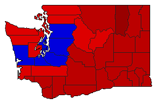 2004 Washington County Map of Democratic Primary Election Results for Attorney General