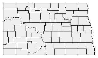 2024 North Dakota County Map of Republican Primary Election Results for President