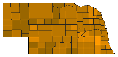 2016 Nebraska County Map of Republican Primary Election Results for President