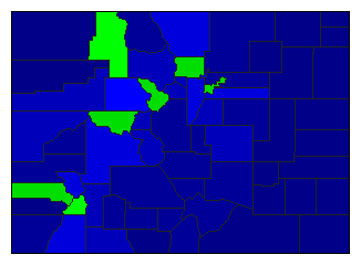 2024 Colorado County Map of Republican Primary Election Results for President
