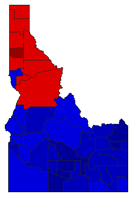 2014 Idaho County Map of Republican Primary Election Results for Attorney General
