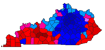 2007 Kentucky County Map of Republican Primary Election Results for Attorney General