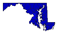 2010 Maryland County Map of Republican Primary Election Results for Comptroller General
