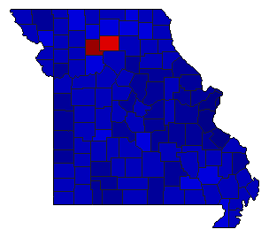 2012 Missouri County Map of Republican Primary Election Results for Attorney General