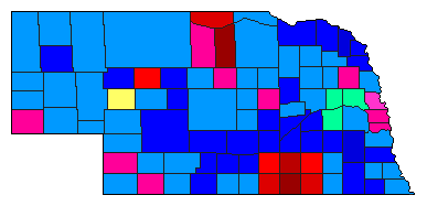 2014 Nebraska County Map of Republican Primary Election Results for Attorney General