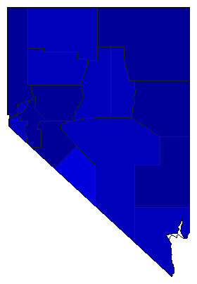 2018 Nevada County Map of Republican Primary Election Results for Senator