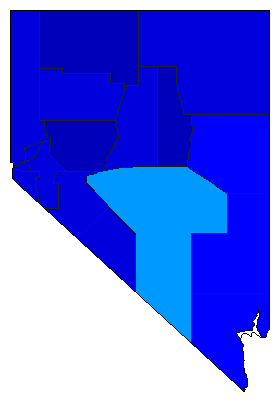 2006 Nevada County Map of Republican Primary Election Results for Governor