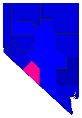 2010 Nevada County Map of Republican Primary Election Results for Governor