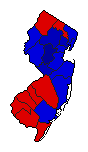 1982 New Jersey County Map of Republican Primary Election Results for Senator