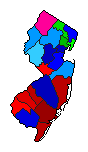 2000 New Jersey County Map of Republican Primary Election Results for Senator