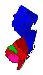 2002 New Jersey County Map of Republican Primary Election Results for Senator