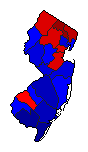 2008 New Jersey County Map of Republican Primary Election Results for Senator