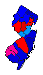 2017 New Jersey County Map of Republican Primary Election Results for Governor