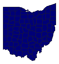 1982 Ohio County Map of Republican Primary Election Results for State Auditor