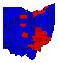 2006 Ohio County Map of Republican Primary Election Results for Governor