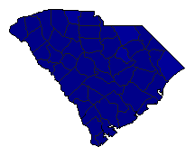 2010 South Carolina County Map of Republican Primary Election Results for Senator