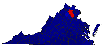 2005 Virginia County Map of Republican Primary Election Results for Governor