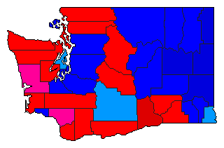 2004 Washington County Map of Republican Primary Election Results for Lt. Governor