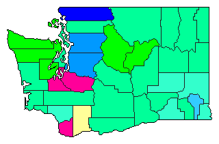 2020 Washington County Map of Republican Primary Election Results for Lt. Governor