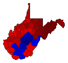 2008 West Virginia County Map of Republican Primary Election Results for Agriculture Commissioner