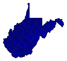 2012 West Virginia County Map of Republican Primary Election Results for Governor