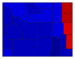 2006 Wyoming County Map of Republican Primary Election Results for State Auditor