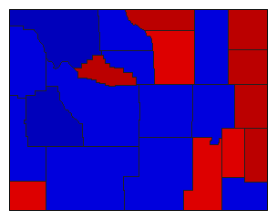 2010 Wyoming County Map of Republican Primary Election Results for State Auditor