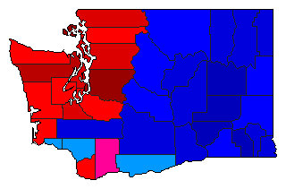 2022 Washington County Map of Open Runoff Election Results for Senator