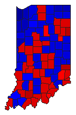 1926 Indiana County Map of Special Election Results for Senator