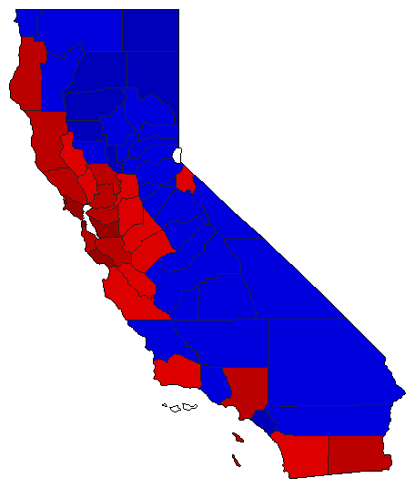 2006 California County Map of Special Election Results for Controller