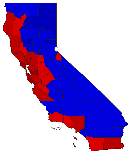 2006 California County Map of Special Election Results for State Treasurer